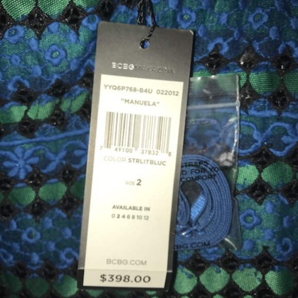 BCBG Manuela Lace Embroidered Strapless Dress - Picture 4 of 8